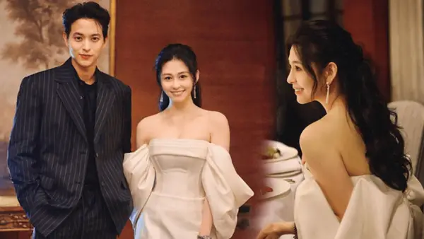 邱淑贞女儿小露香肩现身晚宴 气质优雅名媛范十足