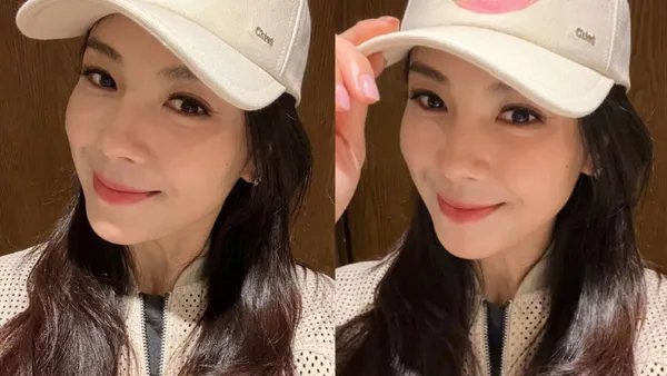 刘涛晒怼脸自拍美出神 手扶帽檐嘴角一抹温柔甜笑