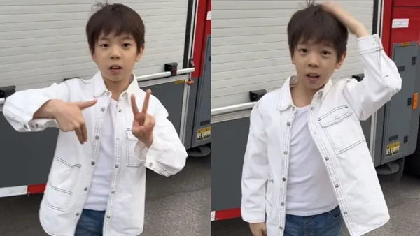 霍思燕分享嗯哼日常 五官精致变化大神似爸爸杜江