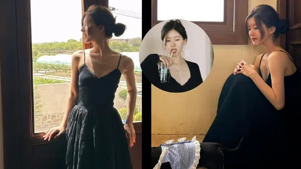 赵露思晒芭蕾风长裙窗边随拍 与狗狗合影自然惬意