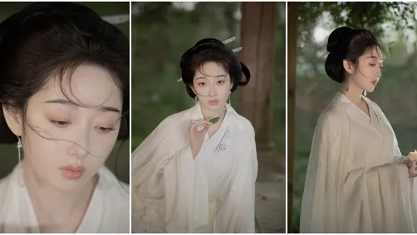 蒋梦婕清冷古风大片释出 林深幽处欲语泪先流