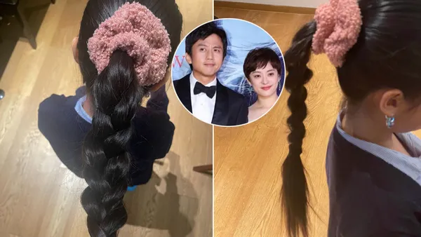 邓超初次尝试给女儿扎麻花辫 小花妹妹侧脸圆润可爱