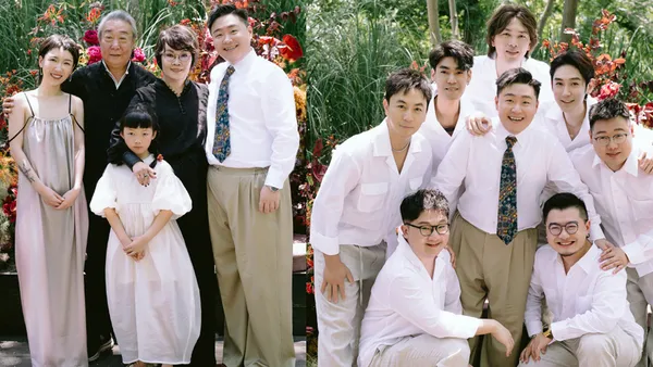 郝劭文今日举行婚礼晒现场照 释小龙作为伴郎惊喜现身