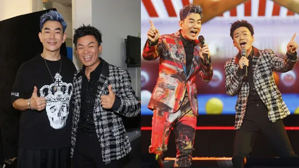 Wang Baoqiang posted a photo with Ren Xianqi at the concert saying that his brother will always support you and love you forever.