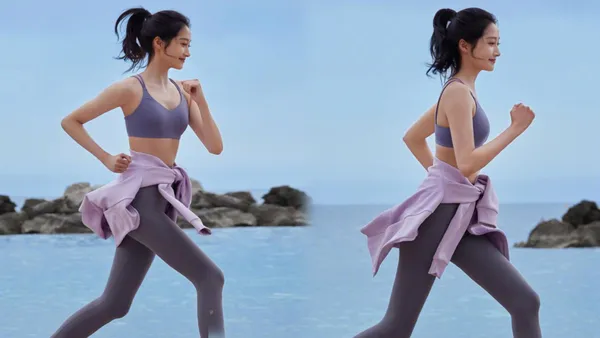 关晓彤晒海边跑步随拍 穿运动背心秀身材长腿吸睛