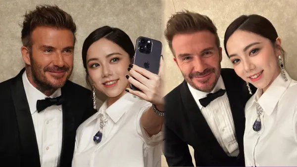 Beckham Deng Ziqi group photo handsome men and women frame pleasing to the eye