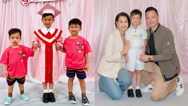 胡杏儿晒大儿子幼稚园毕业照 表示“爸爸妈妈很为你骄傲”