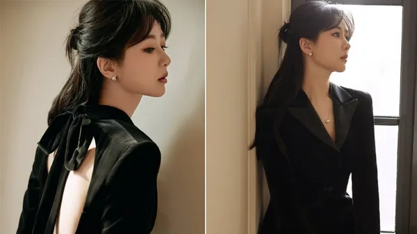 美女霸总既视感!杨紫穿黑丝绒露背西装优雅不失性感