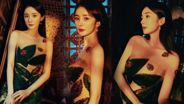 杨幂37岁生日大片 烈焰红唇眼眸如刃宛若冷艳玫瑰