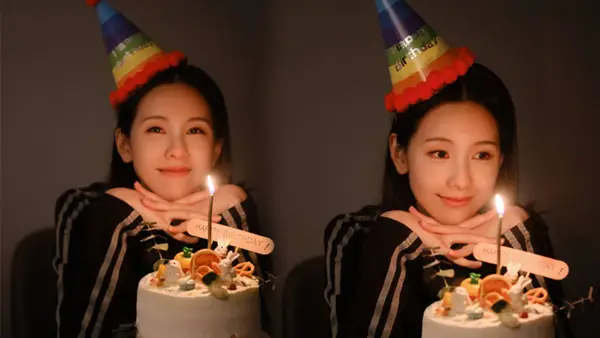 陈都灵30岁生日照释出 戴生日帽吹蜡烛又美又浪漫