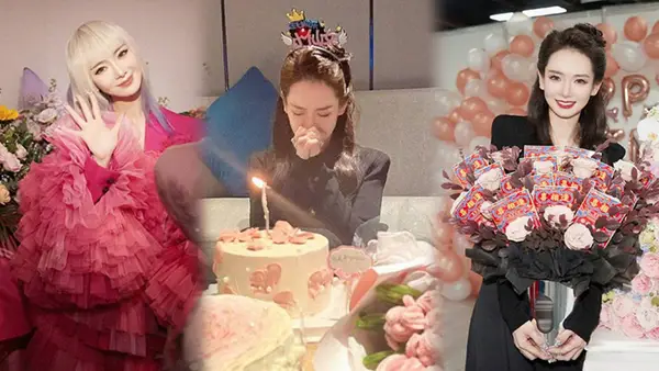 戚薇连发25条庆生美图 穿芭比粉长裙娇俏又明媚