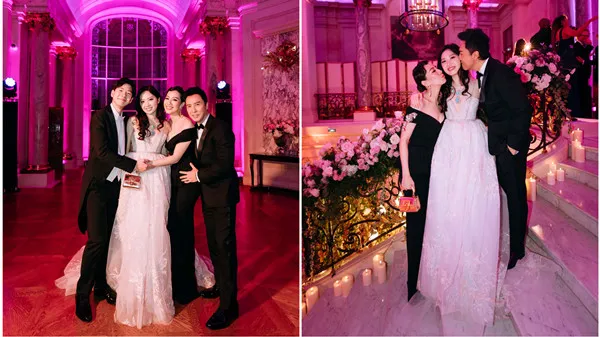 Zhen Ji appeared at the Paris socialite ball to sing "TBH" and danced with his father Donnie yen.