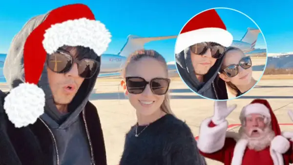 Jay Chou and Kunling posted a group photo with a sweet smile and a happy and warm smile.