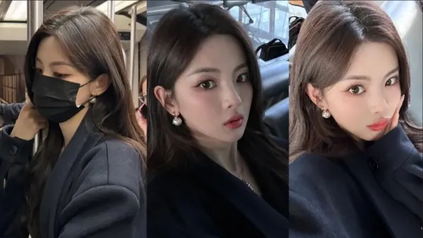 Yang surpasses the Korean series all black wear show people cold royal sister full of money