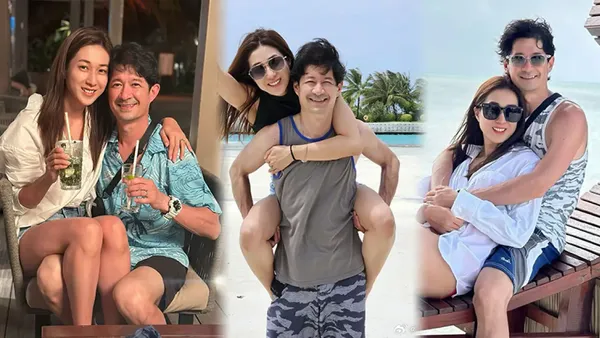 钟嘉欣与老公在马尔代夫度假 结婚8年依旧甜蜜如初