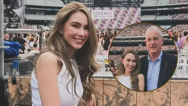 Kunlingsun took a photo with Swift's father and showed up with Jay Chou at the concert and was met by chance.