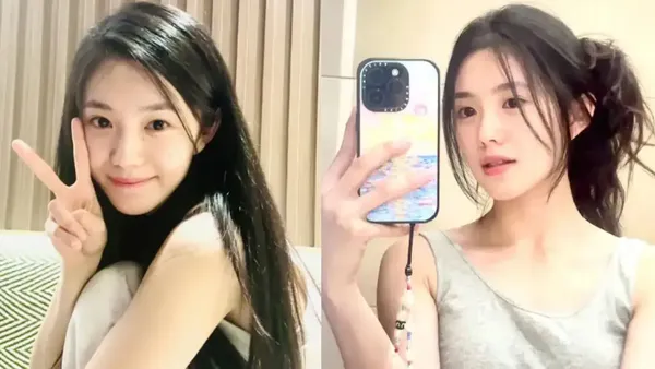 刘浩存晒开工素颜照清纯甜美 对镜自拍秀精致锁骨