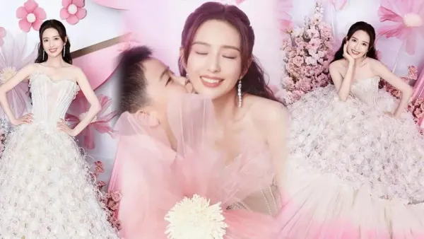 Tong Liya took a birthday photo as beautiful as a fairy, and her son Duo kissed her and looked happy