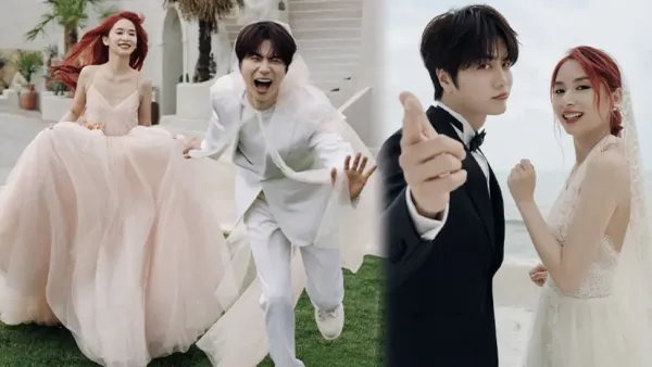 Land Rover Chen Zhaoxu's wedding photo exposed the sweetness of the seaside kiss