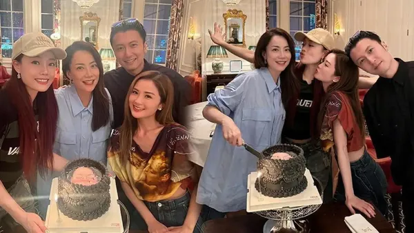 Nicholas Tse and Rong Zuer A Sa celebrated Huo Wenxi's birthday with handsome men and women