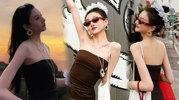 宋祖儿晒美拉德风穿搭 锁骨线条优美身材超绝