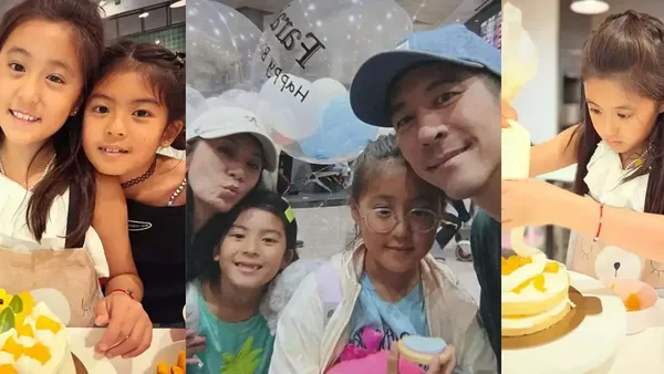 Jia Jingwen celebrates her second daughter's 10th birthday! The longer I grow, the more I look like my father Xiu Jie Kai