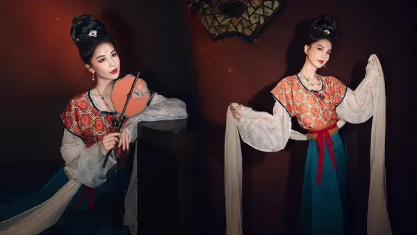 黄圣依穿精致汉服尽显古韵风采！气质温婉灵动美貌迷人
