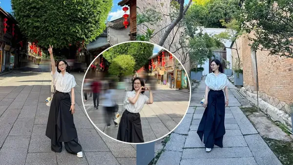 Chen Shu updates his holiday life photos! Going out for a walk and taking beautiful photos is in a good mood