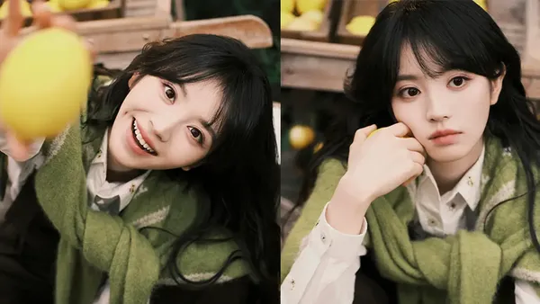 Tian Xiwei shared her 28th birthday photo, wearing suspenders and a straw hat