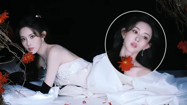 孟子义秘境精灵风大片   繁花绿植间把优雅穿成画