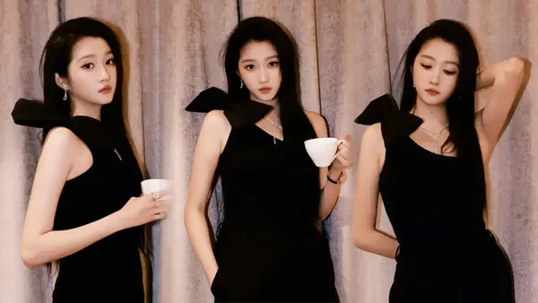 关晓彤黑色蝴蝶结西装释新图 沉稳格调尽显优雅气质