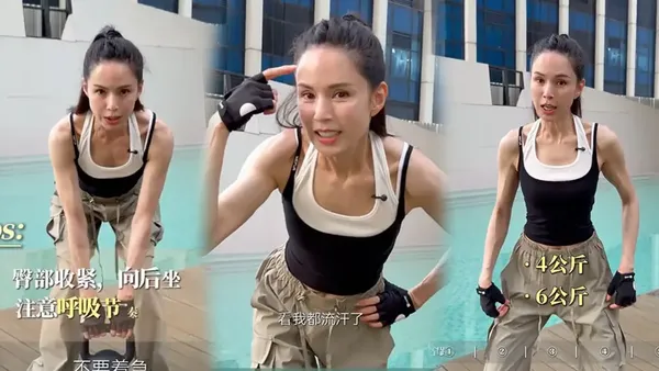 59岁李若彤健身近照曝光!身材瘦成皮包骨,脖子状态引热议