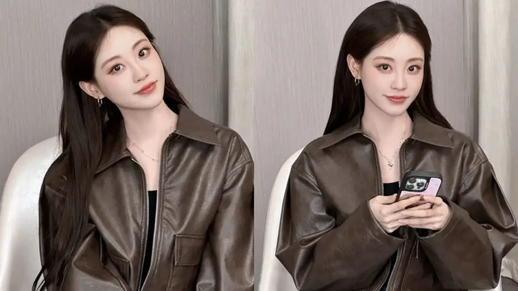 祝绪丹的“非正式跨年”：皮衣甜妹+毛衣吃货，是年末最舒服的松弛感