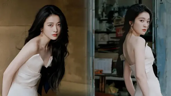 粉纱曳地,光影织梦:张雪迎的「电影感」时装诗