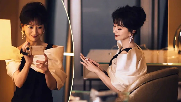 黑缎白纱碰暖光 赵雅芝把半世纪优雅酿成生活的艺术