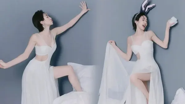 宋茜生日美照惊艳释出：兔耳白纱，甜酷演绎梦幻氛围