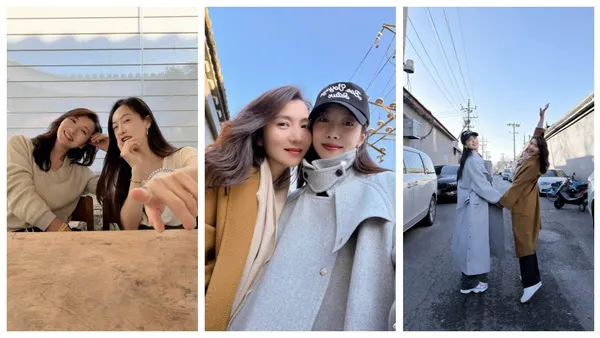 宋茜情人节晒与好姐姐陈好合照!二人拥抱贴贴感情好