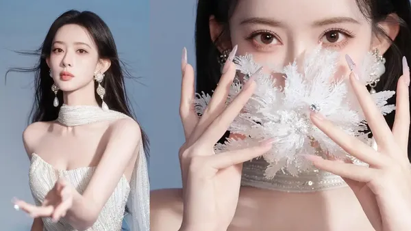 孟子义光影白裙大片封神！珍珠点缀贵气拉满