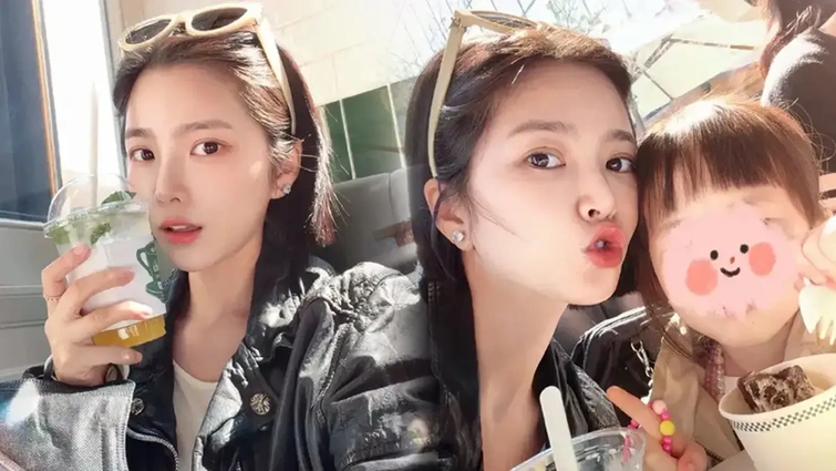 杜淳妻子王灿晒与女儿合照 否认二胎传闻