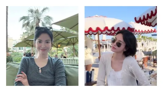 宋慧乔户外随拍释出，简约穿搭尽显松弛清冷气质