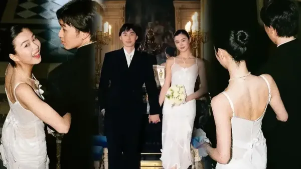 超模陈瑜与林子濠晒浪漫婚照官宣结婚：原来这场心动，是她先迈出第一步